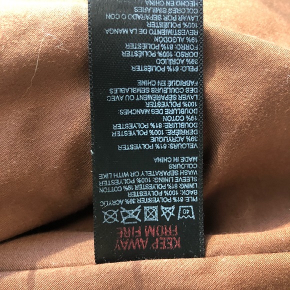 Urban Outfitters Faux Fur Cropped Jacket, rich brown, size S - Picture 5 of 5